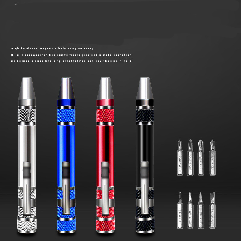 Pocket Pen Shaped Multi-function Promotional 8-in-1 Screwdriver set product image